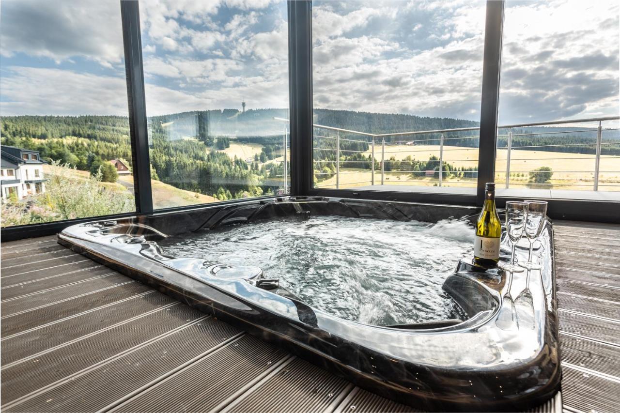 Wellness Villa Klinovec Views Loučná pod Klínovcem Exteriör bild